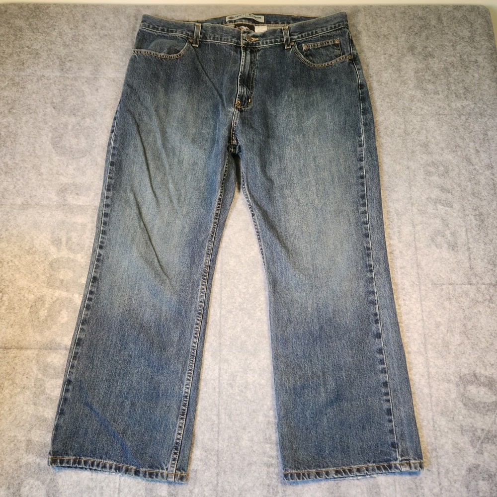 Harley Davidson Mens Denim Jeans Measures 42x29 42W 29L blue‎